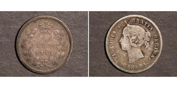 5 Cent Canada Argent Victoria (1819 - 1901)