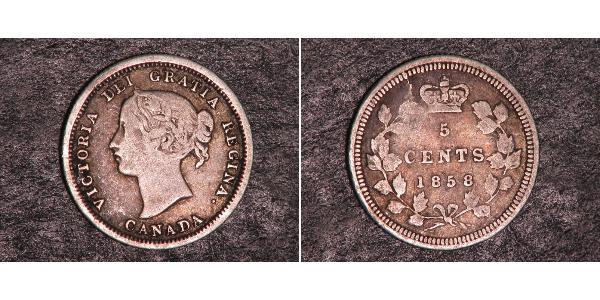5 Cent Canada Argent Victoria (1819 - 1901)