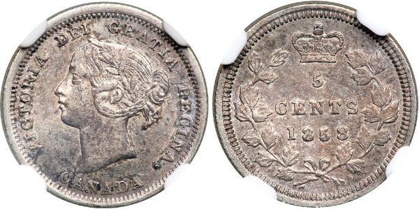 5 Cent Canada Argent Victoria (1819 - 1901)