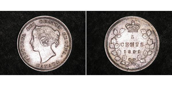 5 Cent Canada Argent Victoria (1819 - 1901)