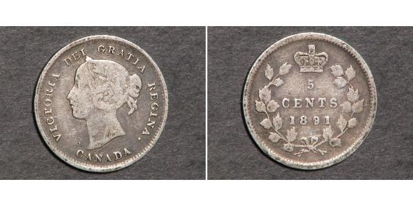 5 Cent Canada Argent Victoria (1819 - 1901)
