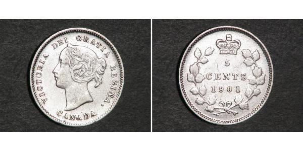 5 Cent Canada Argent Victoria (1819 - 1901)