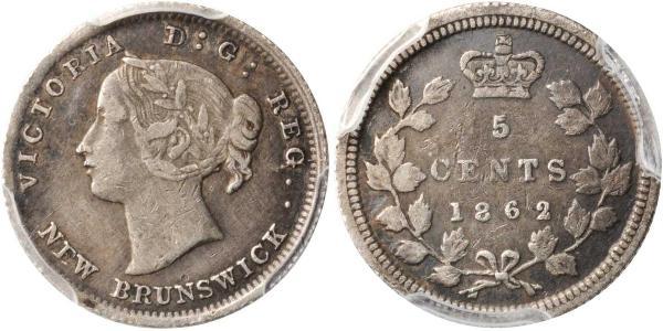 5 Cent Canada Argent Victoria (1819 - 1901)