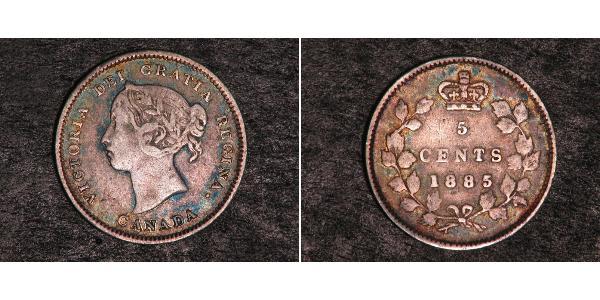 5 Cent Canada Argent Victoria (1819 - 1901)