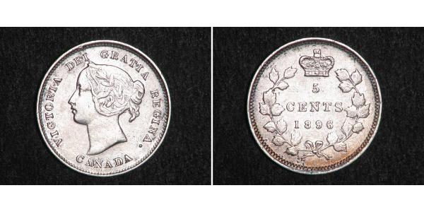 5 Cent Canada Argent Victoria (1819 - 1901)