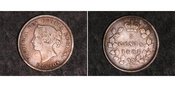 5 Cent Canada Argent Victoria (1819 - 1901)