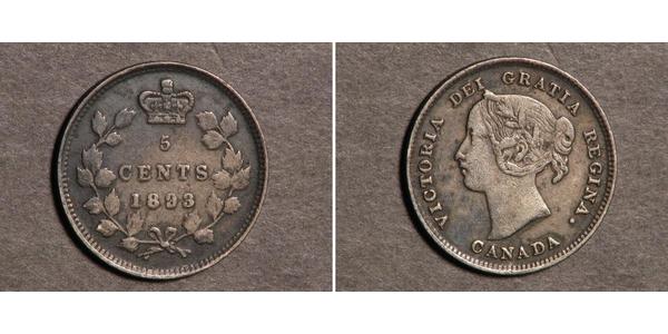 5 Cent Canada Argent Victoria (1819 - 1901)