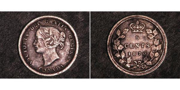 5 Cent Canada Argent Victoria (1819 - 1901)