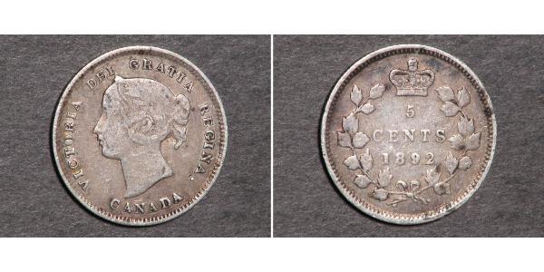 5 Cent Canada Argent Victoria (1819 - 1901)