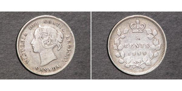 5 Cent Canada Argent Victoria (1819 - 1901)