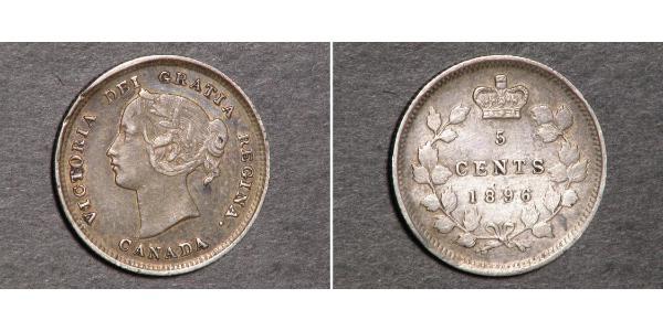 5 Cent Canada Argent Victoria (1819 - 1901)