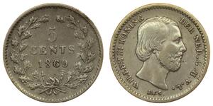 5 Cent Pays-Bas Argent 