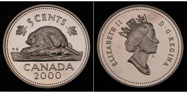 5 Cent Canada Argento 