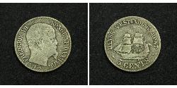 5 Cent Danimarca Argento Federico VII di Danimarca (1808-1863)
