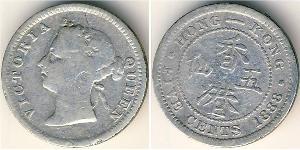 5 Cent Hong Kong Argento Vittoria (1819 - 1901)