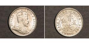 5 Cent Hong Kong Argento Edoardo VII (1841-1910)