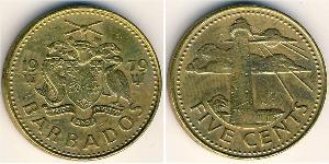 5 Cent Barbados Brass 