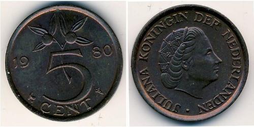 5 Cent Reino de los Países Bajos (1815 - ) Bronce 