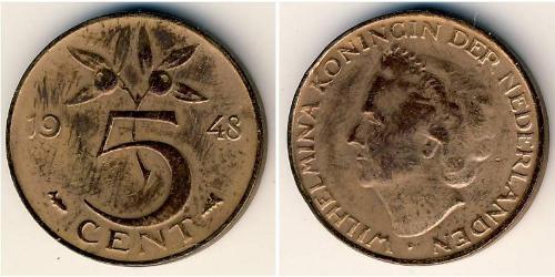 5 Cent Reino de los Países Bajos (1815 - ) Bronce 