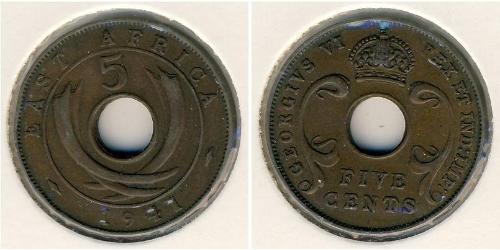 5 Cent África Oriental Bronce 