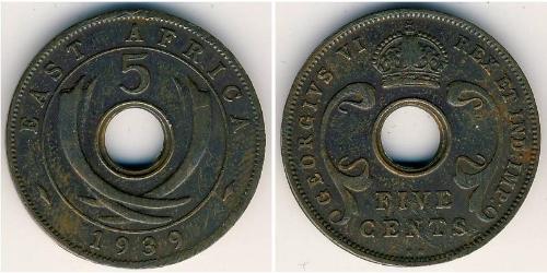 5 Cent África Oriental Bronce 