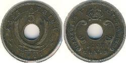 5 Cent East Africa Bronze 