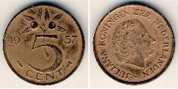 5 Cent Kingdom of the Netherlands (1815 - ) Bronze 