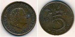 5 Cent Kingdom of the Netherlands (1815 - ) Bronze 