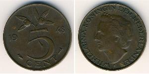 5 Cent Kingdom of the Netherlands (1815 - ) Bronze 