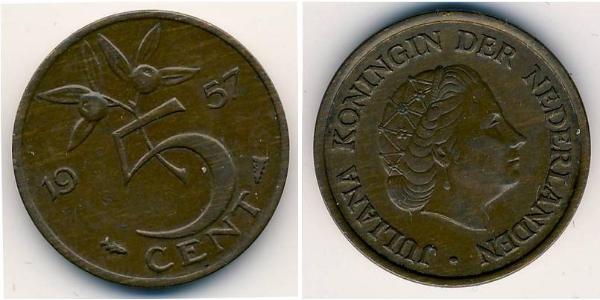 5 Cent Kingdom of the Netherlands (1815 - ) Bronze 