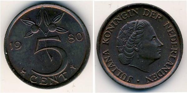 5 Cent Kingdom of the Netherlands (1815 - ) Bronze 