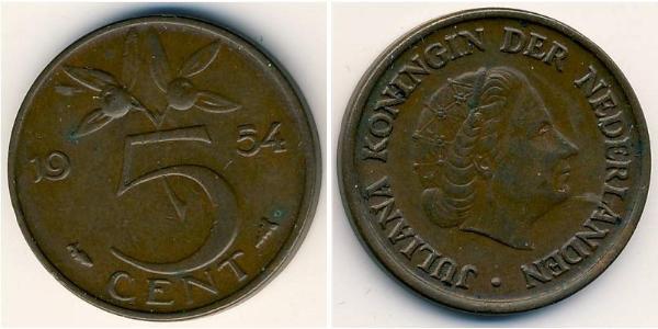 5 Cent Kingdom of the Netherlands (1815 - ) Bronze 