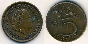 5 Cent Königreich der Niederlande (1815 - ) Bronze 