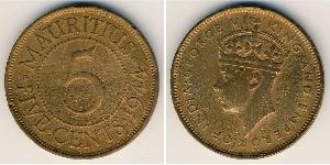 5 Cent Mauritius Bronze 