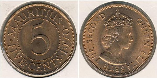 5 Cent Mauritius Bronze 