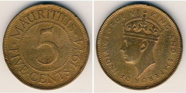 5 Cent Mauritius Bronze 