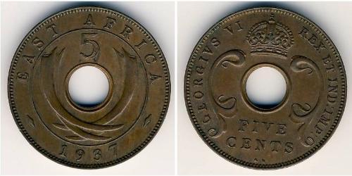 5 Cent Ostafrika Bronze 