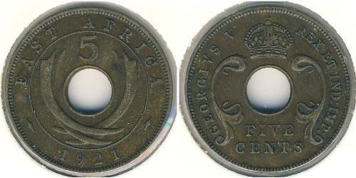 5 Cent Ostafrika Bronze 