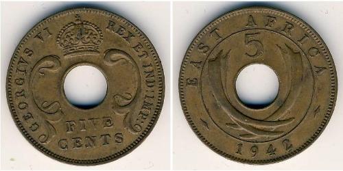 5 Cent Ostafrika Bronze 