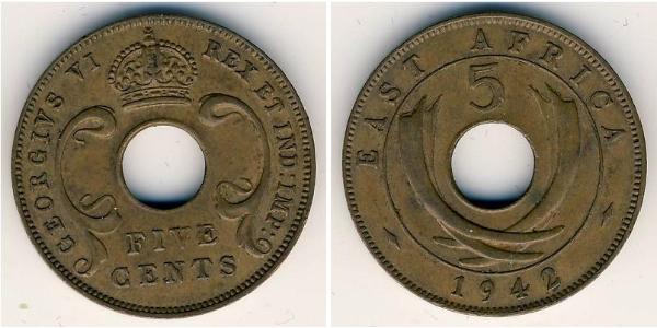 5 Cent Ostafrika Bronze 