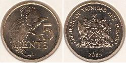 5 Cent Trinité-et-Tobago Bronze 