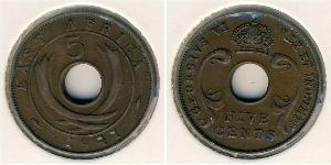 5 Cent Africa orientale Bronzo 