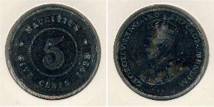 5 Cent Mauritius Bronzo 