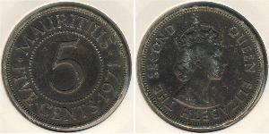 5 Cent Mauritius Bronzo 