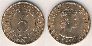 5 Cent Mauritius Bronzo 