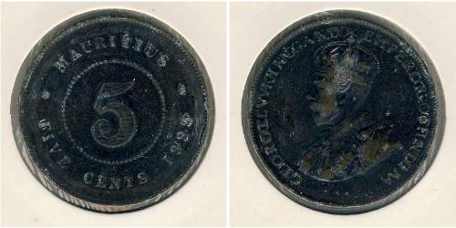5 Cent Mauritius Bronzo 