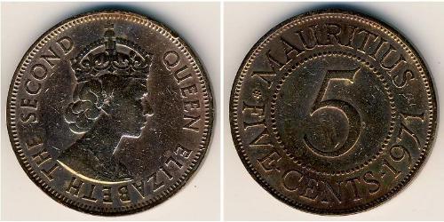 5 Cent Mauritius Bronzo 