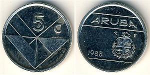 5 Cent Aruba Copper/Nickel 