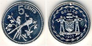 5 Cent Belize (1981 - ) Copper/Nickel 