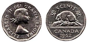 5 Cent Canada Copper/Nickel Elizabeth II (1926-2022)